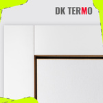 KNIESTOCKTÜRE DK TERMO Alle Größen HOLZ Weiß Stanard Drempeltür mit Wärmedämmung