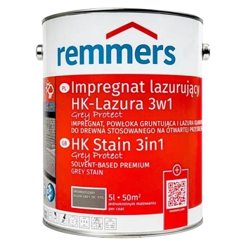 Remmers HK-Lasur Grey Protect 5 L Silbergrau – 3in1 Holzschutzmittel