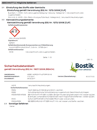 BOSTIK KIESEY Horizontalsperren gegen Feuchtigkeit Horizontalstopp 30 KG