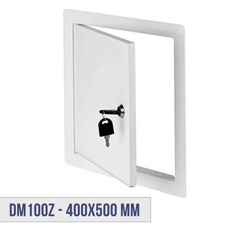 DM100z  Wartungstür Wartung Reinigungsklappe Wartungsöffnung  Stahlblech Metalltür 40x50 z zam.