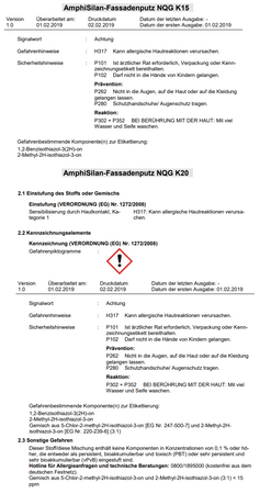 CAPAROL Capatect Amphisilan Fassadenputz Putz Silikonharzbasis Weiß K20 25 KG