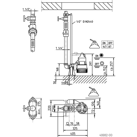 Outlet Jung Pumpen JP50000 U3KS Tauchpumpe mit automatischer Umschaltung 0,32 kW