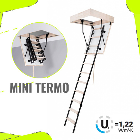 OUTLET Oman Mini Termo 80 x 60 Bodentreppe KOEFFIZIENT DER LUKENDECKELMITTE 