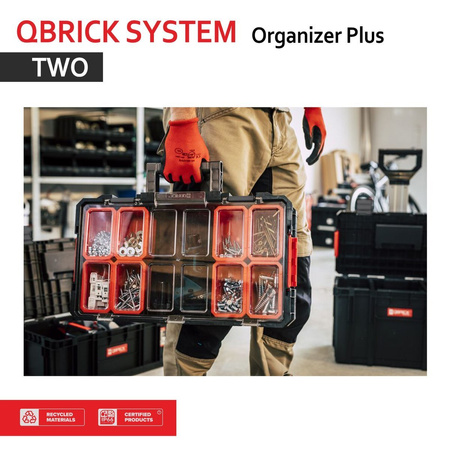 Qbrick System TWO Organizer Plus Polycarbonatr Deckel Polyamid-Verschlüsse NEU