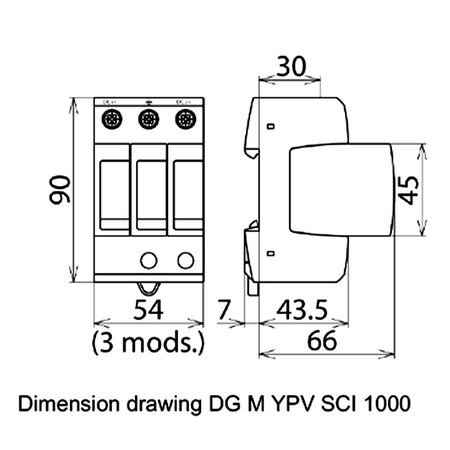 OUTLET DEHNguard Modular DG M YPV SCI 1000 952510 DEHN Schutzlösungen Überspannungsschutz 