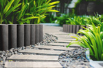 Cellfast Gartenpalisade 4 STANDARD Garten Palisade Rasenkante Graphit 6,9 m