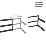 Blumenkastenhalterungen für die Fensterbank Fensterbank-Absturzsicherung Fenstergitter Blumenkästen MODERN STYLE