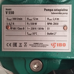 Set IBO Tauchpumpe V550 230V mit Zerkleinerer + 20m Schlauch + 2" Anschluss
