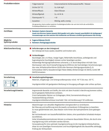  OUTLET Remmers Funcosil FC 0,75 L Imprägnierung Fassadencreme Hydrophobierung