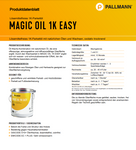 Pallmann Magic Oil 1K Easy Parkett und Holzfußböden Fußbodenheizung Öl-Wachs 3 L