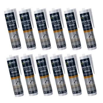 12 x BOSTIK Seal'N'Bond Montagekleber Klebstoff Dichtmasse Kartusche 290 ML weiß
