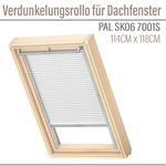 VELUX PAL SK06 7001S Jalousie Jalousette Dachfenster 114x118 Weiße