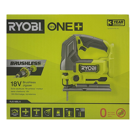 Ryobi RJS18BL-0 - bürstenlose Akku-Stichsäge 18 V ONE+ für präzise Schnitte