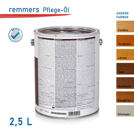 Remmers Pflege Öl 2,5 L Holzöl Terrassenöl Gartenmöbelöl alle Farben