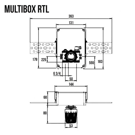 OUTLET Thermostat Heimeier Multibox RTL 9304-00.800 Rücklauftemperaturbegrenzung