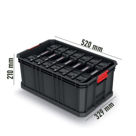 Kistenberg MODULAR SOLUTION Box Aufbewahrungsboxen 52 x 32 x 21 cm + 7 Organizer