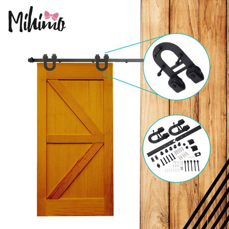 Robust Schiebetürsystem Schiebetürbeschlag Laufschiene Holz Barn Door Hufeisen