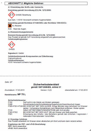KNAUF MP 75 L 30 Kg Maschinenputz Gipsputz