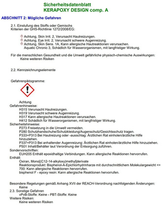 MAPEI Kerapoxy Design - Epoxidharzfugenmörtel Anhrazit 114 3 KG
