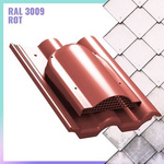 FLACHLÜFTER Benders Mecklenburger, ProDach Doppelrömer K60 RAL 3009 - Rot