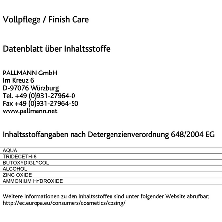 Pallmann Vollpflege Finish Care Parkettpflege Korkböden Pflege von Fußböden 5L 
