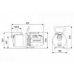 Grundfos Pumpe JP 4-54 Gartenpumpe Wasserpumpe Kreiselpumpe Jetpumpe 99458768