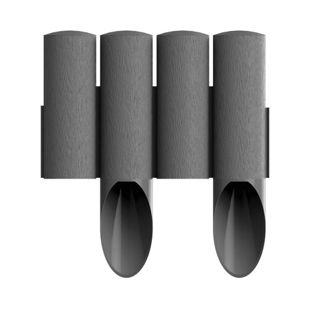 Cellfast Gartenpalisade 4 STANDARD Garten Palisade Rasenkante Graphit 2,3 m