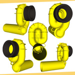 Viega Pisuar-Siphon FI50 – horizontal