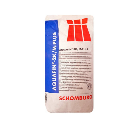 SCHOMBURG Aquafin 2K/M-PLUS Flexible Dichtungsschlämme Abdichtung 35 KG Grau A+B