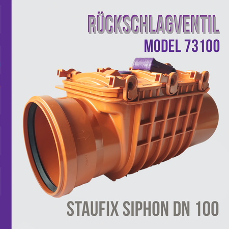 OUTLET KESSEL Staufix Rückschlagventil DN 100 ANTI FLUT VENTIL 2 Absperrklappen