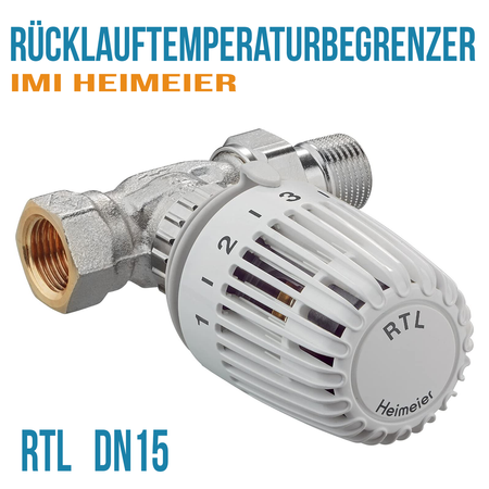 OUTLET Heimeier RTL Thermostatkopf Rücklauftemperaturbegrenzer 1/2" DN15