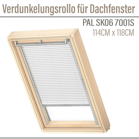 VELUX PAL SK06 7001S Jalousie Jalousette Dachfenster 114x118 Weiße