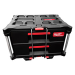 MILWAUKEE PACKOUT Koffer mit 2 Schubladen Metalverstärkungen verstellbare Fächer