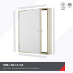 OMAN DK EXTRA Kniestocktür Alle Größen inklusive Lamellen Weiß 100x70 cm 