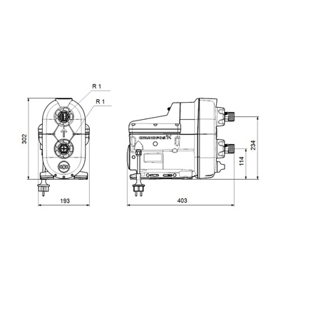 Grundfos SCALA2 3-45 Hydrophorpumpe 93013252 Hauswasserwerk
