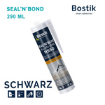 12xBOSTIK Seal'N'Bond Montagekleber Klebstoff Dichtmasse Kartusche 290ml schwarz