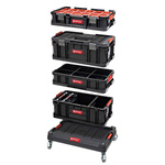 Qbrick PROMO-SET 7 in 1 Mobile Werkstatt Werkstattwagen Rollbox Werkzeugkoffer