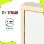 KNIESTOCKTÜRE DK TERMO Alle Größen HOLZ Weiß Stanard Drempeltür mit Wärmedämmung