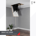 OMAN FLEX TERMO Bodentreppe mit einer Dichtung Scherenleiter robust 80 x 60