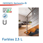 Remmers Hartwachs-Öl - natürliche Ölbasis für Holz im Innern Farblos - 2,5 L