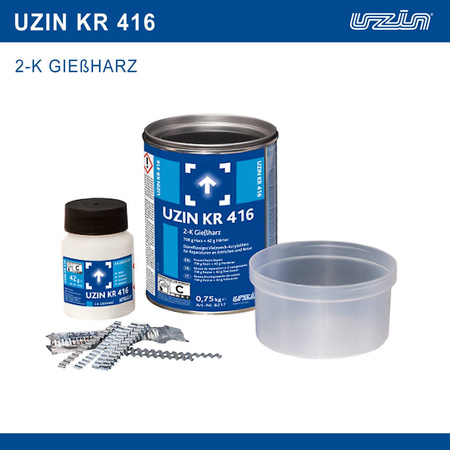 UZIN KR 416 2K GIEßHARZ Dünnflüssiges Vielzweck-Acrylatharz für Reparature 750 g