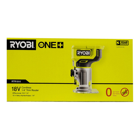 Ryobi RTR18-0 - Akku-Oberfräse 18 V ONE+ (ohne Akku und Ladegerät)  Kompakt