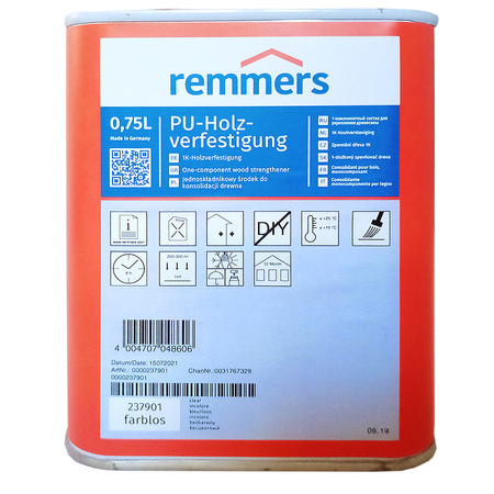 Remmers PU-HOLZVERFESTIGUNG Schadstofffixierung auf PU-Basis farblos 750 ml NEU