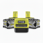 Ryobi RC18120-250 Ladegerät 2,0 A + 2× 5,0 Ah Akku ONE+ 18 V
