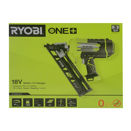 Ryobi R15GN18-0 Akku-Nagler AirStrike 18 V ONE+ (ohne Akku)