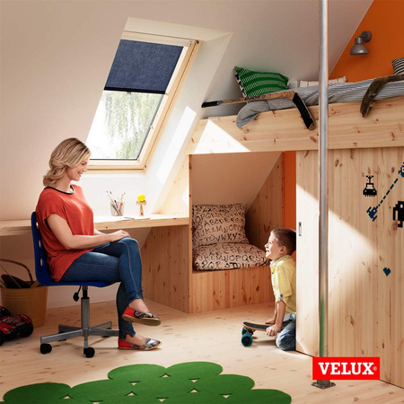 VELUX RHL MK00 1086 78x160 Sichtschutzrollo Rollo Haltekrallen Dachfenster Beige