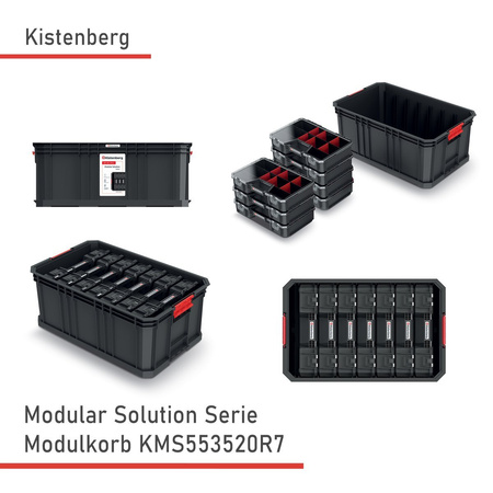 Kistenberg MODULAR SOLUTION Box Aufbewahrungsboxen 52 x 32 x 21 cm + 7 Organizer