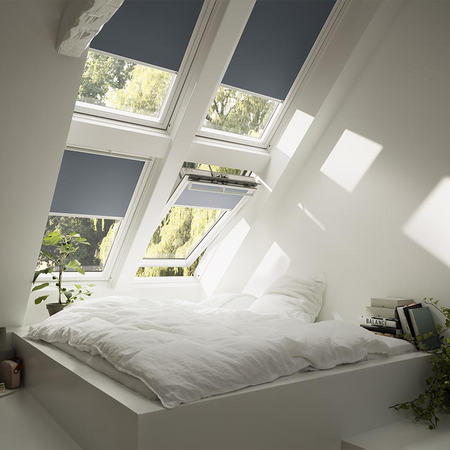 VELUX DKL CK06 1025S Weiß Verdunkelungsrollo für Dachfenster 55x118 cm