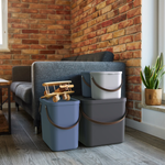 Rotho Albula Mülltrennungssystem 3 x 25l Küche Kunststoff 40,0 x 23,5 x 34,0 cm