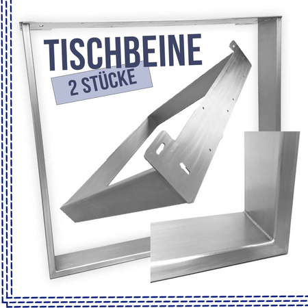 Tischgestell Tischuntergestell Tischkufen Tischbein Edelstahl  900x720 Tischfuss